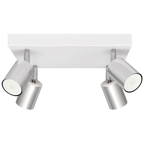  LED spot svetiljka TUNE 4xGU10/4,8W/230V mat hrom/bela Slike