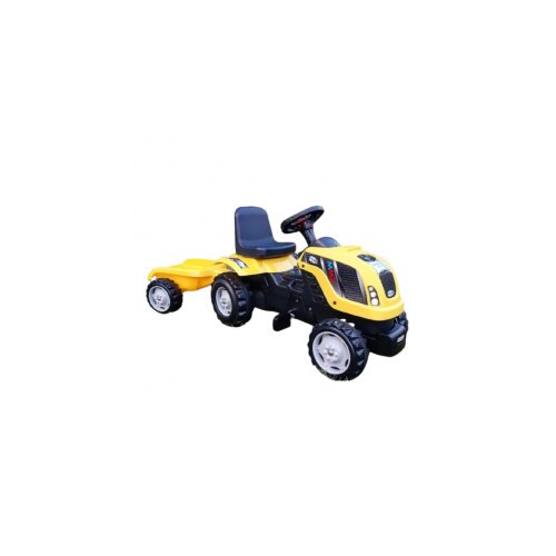  Traktor na pedale mmx sa prikolicom žuta Cene