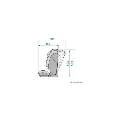 Maxi-Cosi autosjedalica Rodifix S i-Size, Grupa 2, 3 (15-36 kg) (100-150 cm) - Tonal Graphite Slike