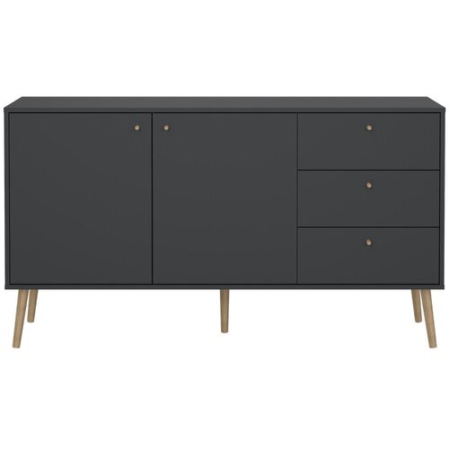 Tvilum Antracitno siva niska komoda 149x82 cm Bodo – Cene