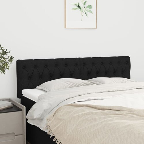  Uzglavlja crna 160x7x78/88 cm od tkanine Cijene