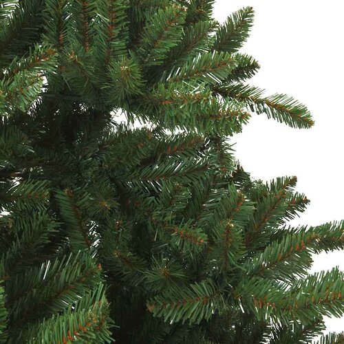 VidaXL Umjetno božićno drvce s nogom with LEDs s stalakom 180cm PVC Slike