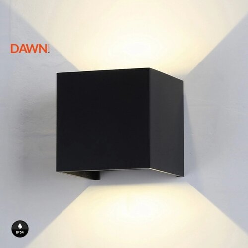 Dawn led svetiljka A310 zidna 6W 3000K IP54 crna Slike
