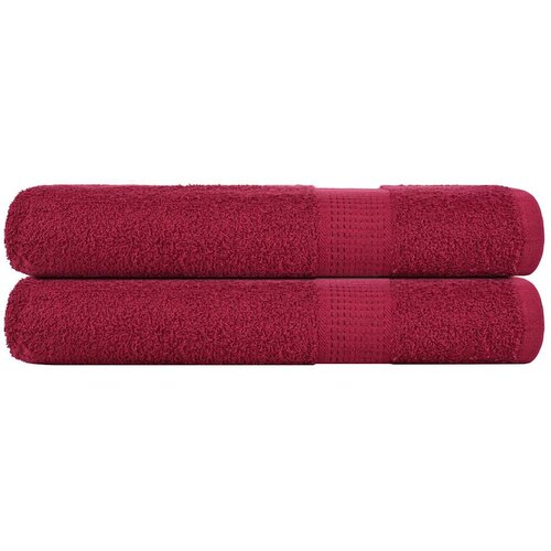 vidaXL Brisače za savno 2 kos bordo 80x200 cm 360 g/m² 100% bombaž Cene
