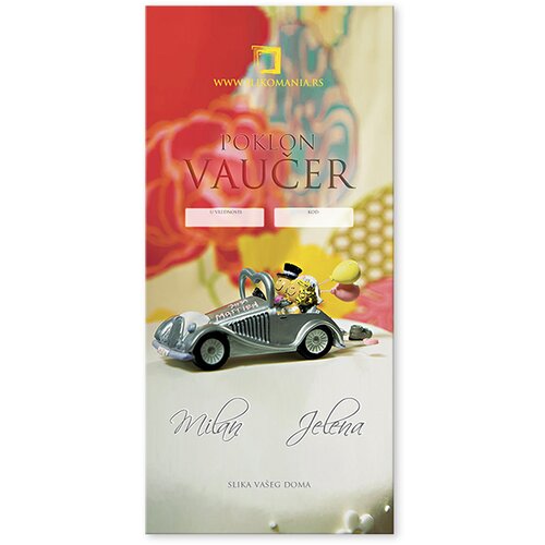  Svadbeni - poklon vaučer (elektronski vaučer) Cene