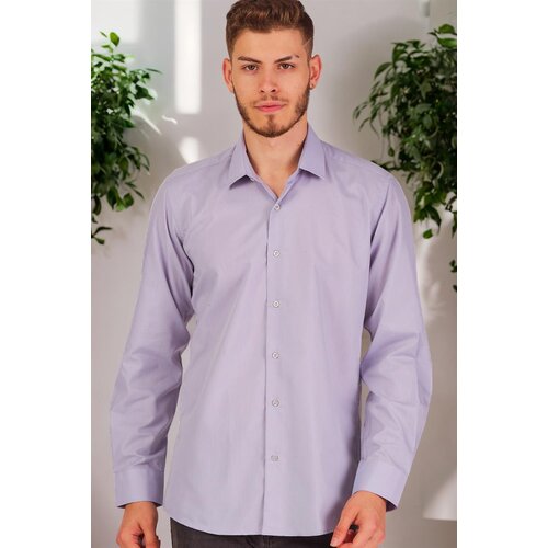 Dewberry G726 MEN&amp;#039;S SHIRT-PLAIN LILAC Slike