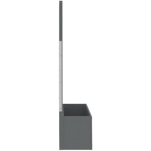  Sadilice s re&amp;scaron;etkom 2 kom sive 65 x 33 x 135 cm WPC Slike
