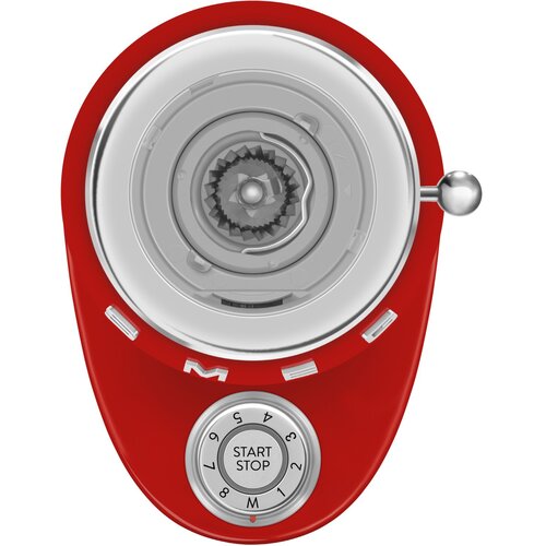 Smeg CGF03RDEU Mlincek za kavo v rdeci v barvi slogu 50-ih. Slike