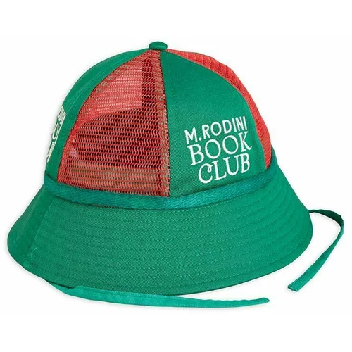 Mini Rodini Otroški klobuk zelena barva