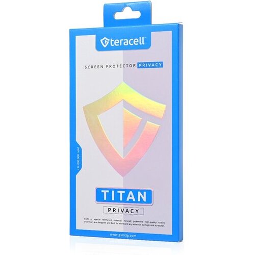  Zastitno staklo Tempered Glass Privacy Teracell Titan 2.5D za iPhone 17 Pro Max 6.9 crni Cene
