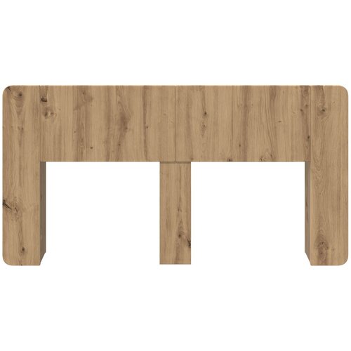  Glava kreveta s ormarićem Hrast artisan 140 cm Slike