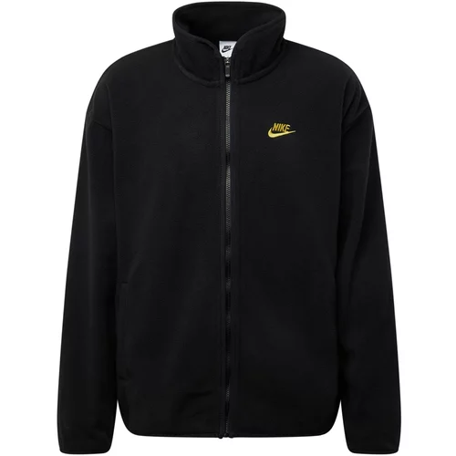 Nike Sportswear Jopa iz flisa 'CLUB' rumena / črna
