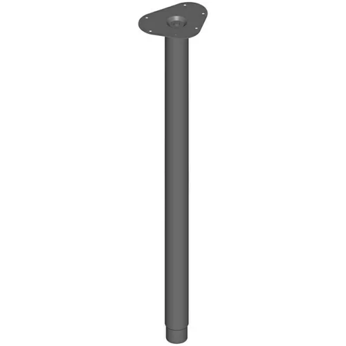 ELEMENT SYSTEM Teleskopska noga za namještaj (Promjer: 5 cm, Podešavanje po visini: 80 cm - 120 cm, Nosivost: 75 kg, Čelik, Crne boje)