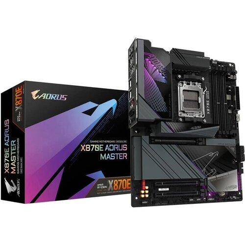 Gigabyte AM5, Chipset X870E, DDR5 OC up to 8600MT/s, AMD Socket AM5：Supports AMD Ryzen&trade; 9000 / 8000 / 7000 Series Processors X870E AORUS MASTER Cene