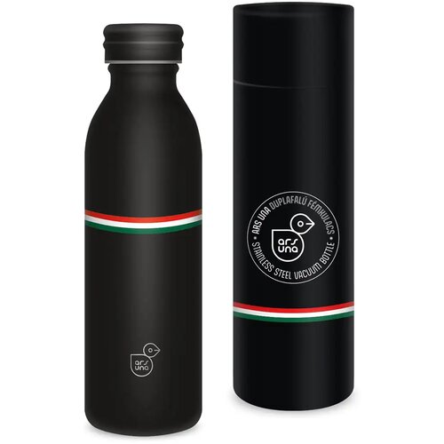 Ars Una Flag Black madžarska zastava dvojno stenska kovinska steklenica v darilni &scaron;katli 600 ml Cene