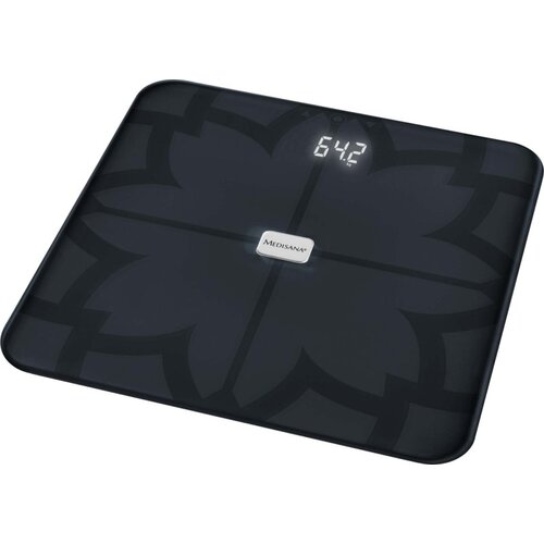 Medisana BS 450 sw Vaga za analizu tijela Opseg mjerenja (kg)=180 kg Crna S Bluetooth, ITO senzori Cijene