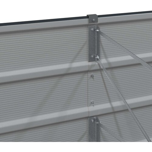  Sadilica Antracit 480 x 80 x 45 cm Čelik Slike