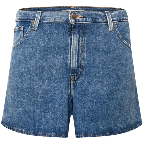 Levi's Kavbojke 'PLUS HW MOM SHORT MED INDIGO - FLAT FINISH' moder denim