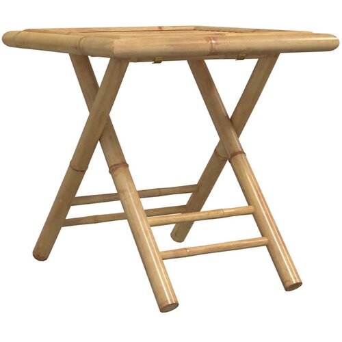  3-dijelni sklopivi bistro set s tamnosivim jastucima bambus Slike