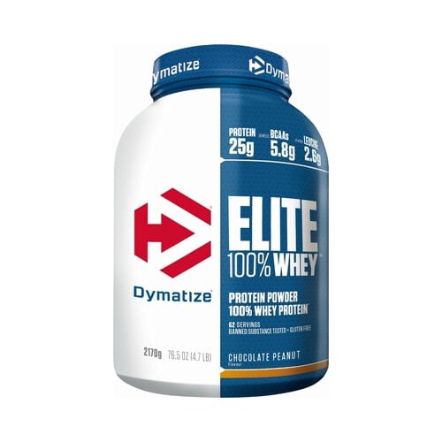 Dymatize Elite 100 % Whey Protein Powder, 2170 g - Chocolate-Peanut Cene