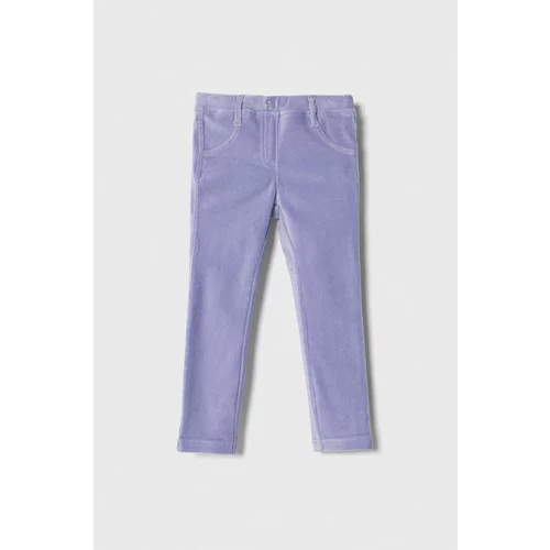 United Colors Of Benetton Otroške hlače vijolična barva