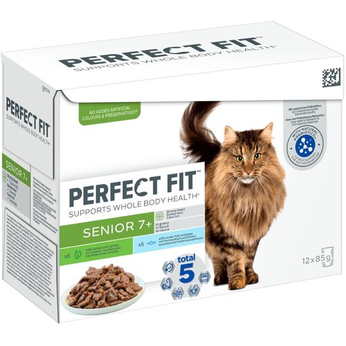 PerfectFIT Senior - Mješovito pakiranje: puretina i morska riba 24 x 85 g Cijene
