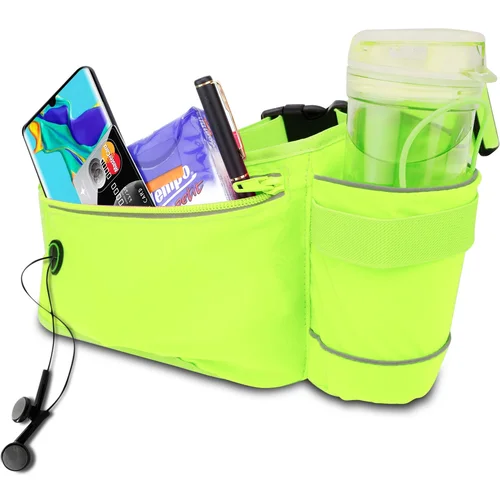 Cadorabo Mobilni telefon Fanny Pack v bamboo zelena - Nastavljiva dolžina torbice za mobilni telefon z zadrgo, (20548994)