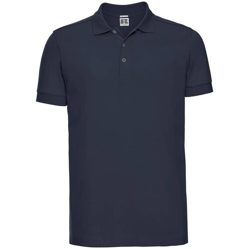 RUSSELL Men&amp;#039;s T-shirt Stretch Polo R566M 95% smooth cotton ring-spun 5% Lycra 205g/210g Slike