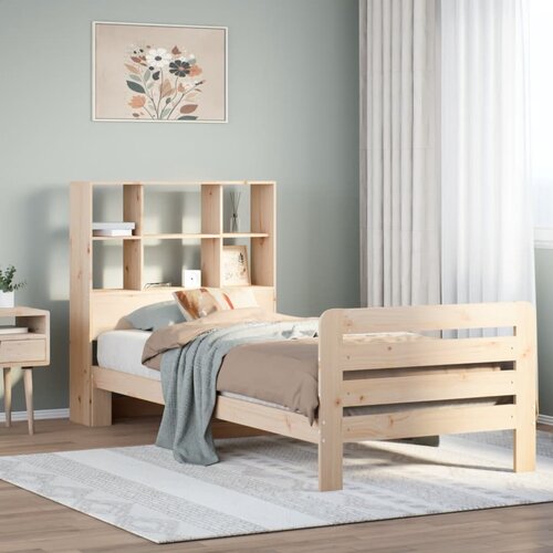 VidaXL Okvir kreveta bez madraca 90 x 190 cm od masivne borovine Slike