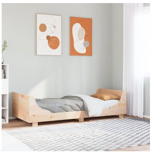 VidaXL Okvir kreveta bez madraca 90 x 190 cm od masivne borovine Slike