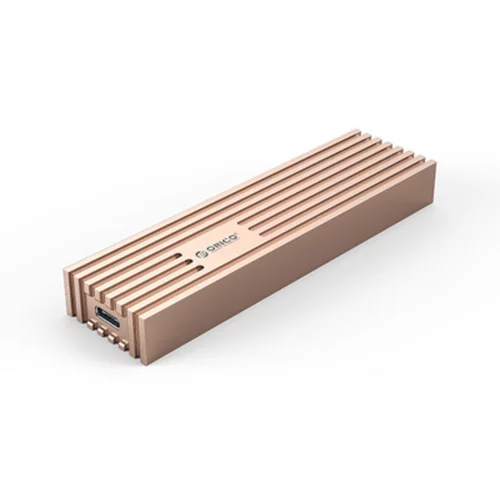 Orico zunanje ohišje za M.2 NVMe/SATA 2230-2280 v USB 3.2 Gen2 Type-C, 10 Gbps, aluminij, zlato-roza, FV35C3