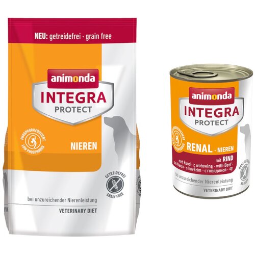  6x 400g animonda Integra mokra hrana + 4kg suhe hrane po posebnoj cijeni! - 6 x 400 g Protect bubrezi, govedina + 4 kg Bubrezi Renal Cijene