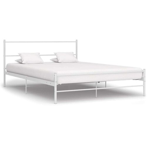 VidaXL Okvir za krevet bijeli metalni 140 x 200 cm Slike