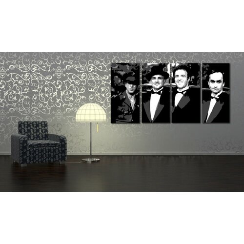 Ručno slikane slike na platnu pop art corleone family Slike