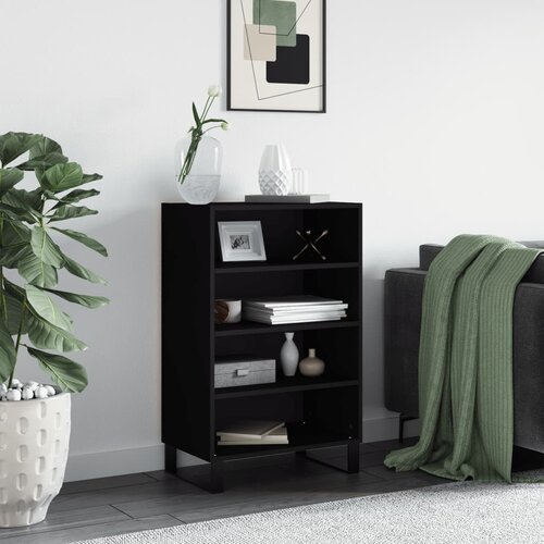 vidaXL Visoka komoda crna 57 x 35 x 90 cm od konstruiranog drva Cijene