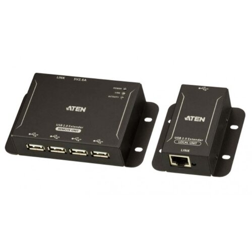 Nedis UCE3250 4-port USB 2.0 CAT5 Extender do 50 metrov KVM podalj&scaron;ek črna, (20428580) Cene