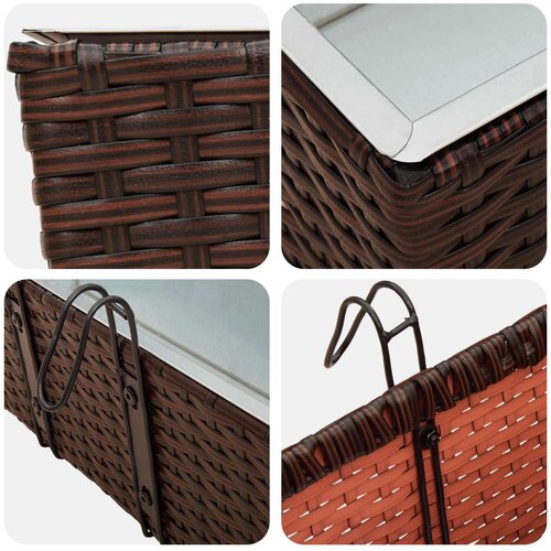  Ograda 2 pcs 50 x 17 x 17 cm Metal Slike