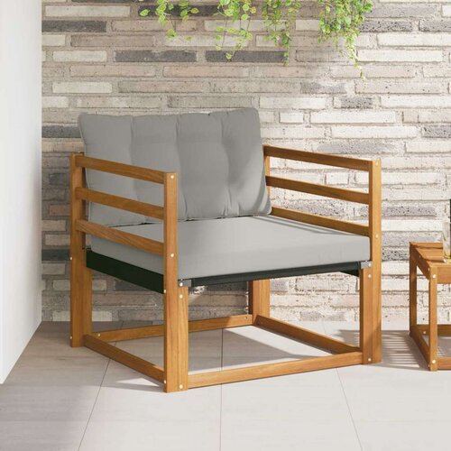  Set vanjskih sofa Čvrsto drvo akacije i Textilene Prirodna Cene