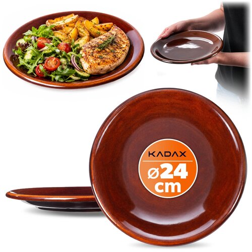 KADAX Jedilni krožnik 24 cm Komplet 2 krožnikov iz keramične keramike, (5000355334) Cene