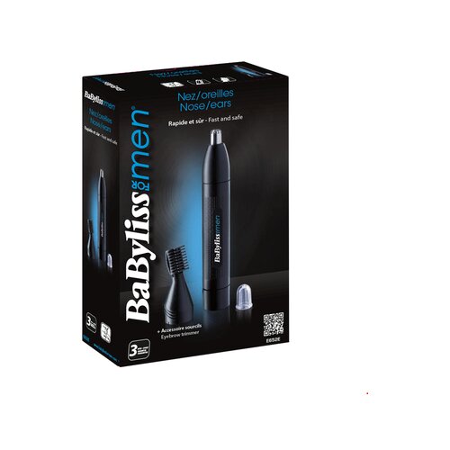 Babyliss For Men E652E prirezovalnik dlačic v nosu in u&amp;scaron;esih + nastavek za prirezovanje obrvi Slike