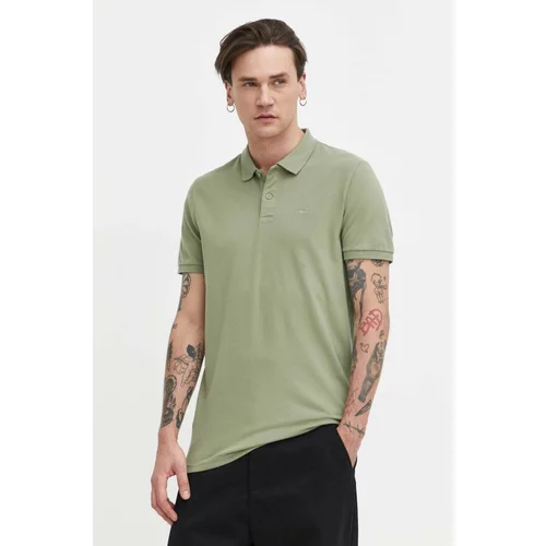 Hollister Co. Polo majica za muškarce, boja: zelena, bez uzorka