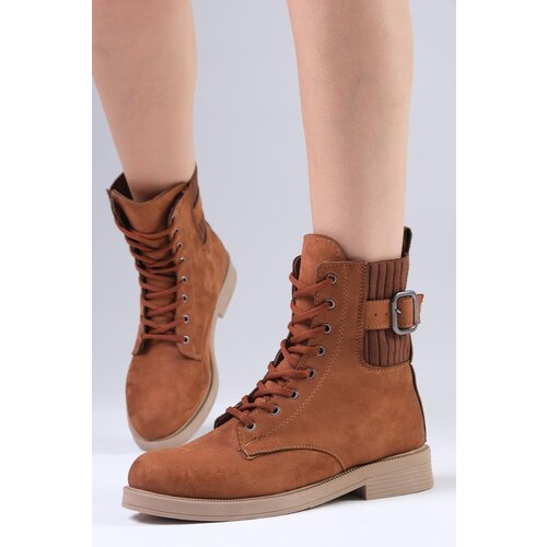 Mio Gusto Lyssa Womens Tan Lace-up Oxford Boots Cijene