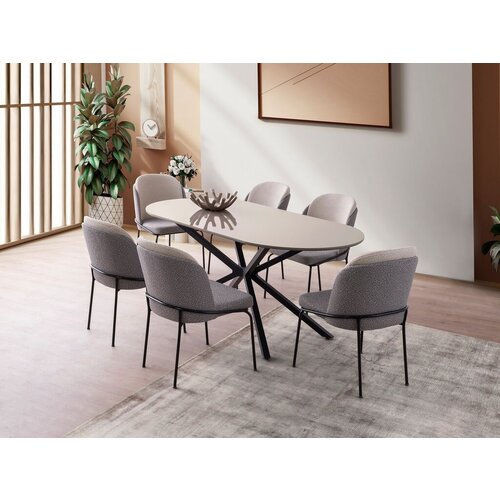 Hanah home Trpezarijski sto Aura-3011, 180x90x79 cm, Smeđi Cene