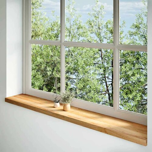  Prozorske klupice 2 kom svijetlosmeđe 160x30x2 cm masivne hrast Slike