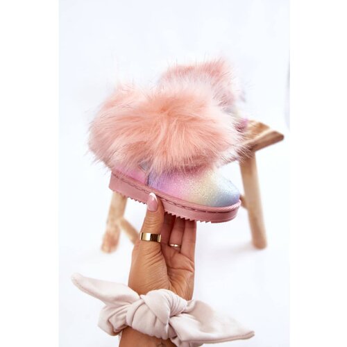 Kesi Children's Snow Boots With Eco Fur Multicolored Ariana Slike