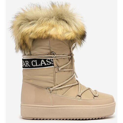 Resti Light brown slip-on boots a'la snow boots for women Gomllo Cene