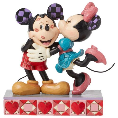 Jim Shore Hugs &amp;amp; Kisses Mickey &amp;amp; Minnie Love Figurine Slike