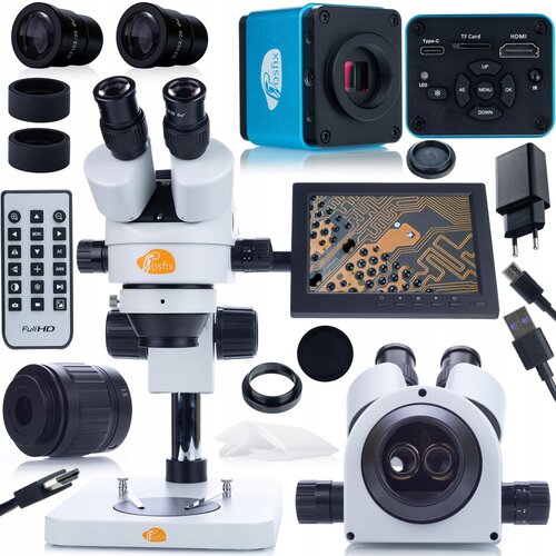 Rosfix Set Mikroskopov Mercury Pro &ndash; Trinocular Glava, 8" Curtain Camera, 7x-45x Zoom | Optika Visoke Kakovosti, (5000212286) Cene