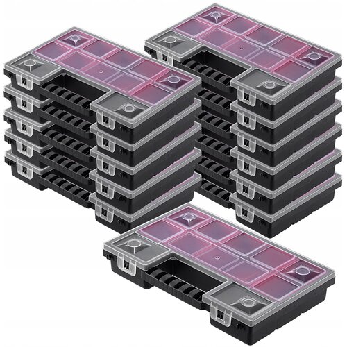 KADAX Organizator za delavnico, komplet 12 garažnih &scaron;katel s 6 predali, (5000350116) Cene