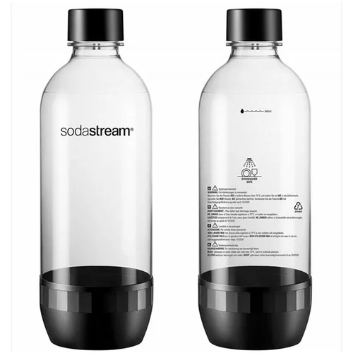 Sodastream Plastenka za pripravo gaziranih pijač , primerna za pomivalni stroj, 1 l, 2 kosa